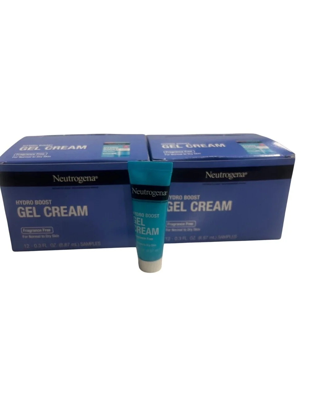 Neutrogena Hydro Boost Gel Cream Fragrance Free 24pk Sample Travel Size 0.3oz ea